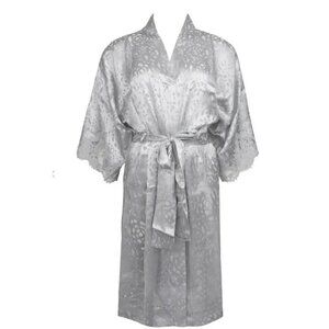 Lise Charmel Dressing Floral Robe Silver Grey ( S )